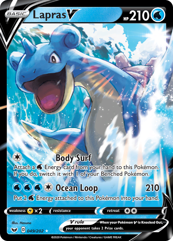 Lapras V (049/202) [Sword & Shield: Base Set] | Mindsight Gaming