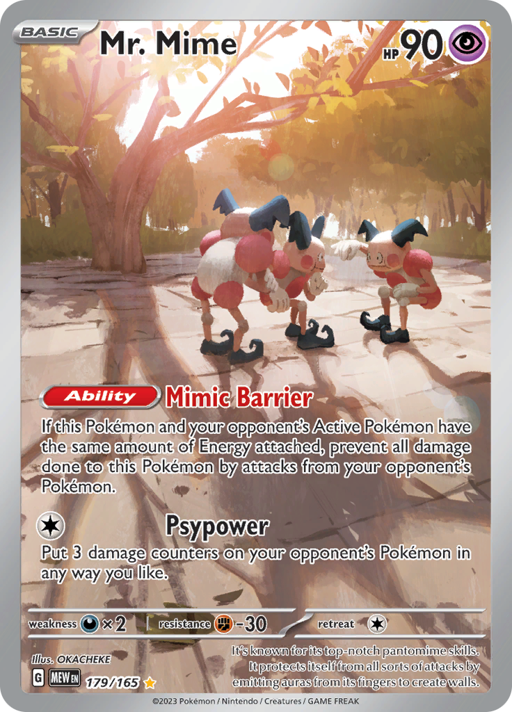 Mr. Mime (179/165) [Scarlet & Violet: 151] | Mindsight Gaming