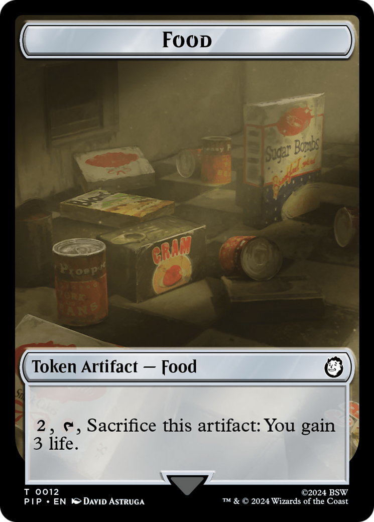 Food (0012) // Thopter Double-Sided Token [Fallout Tokens] | Mindsight Gaming