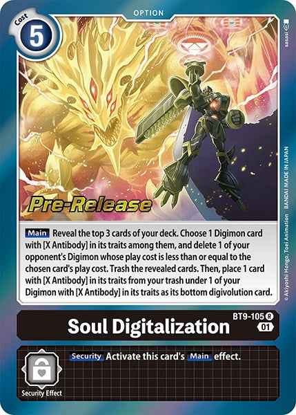 Soul Digitalization [BT9-105] [X Record Pre-Release Promos] | Mindsight Gaming