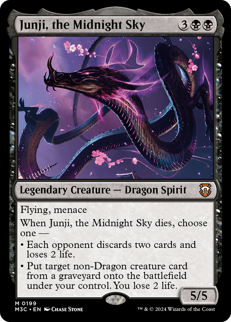 Junji, the Midnight Sky (Ripple Foil) [Modern Horizons 3 Commander] | Mindsight Gaming