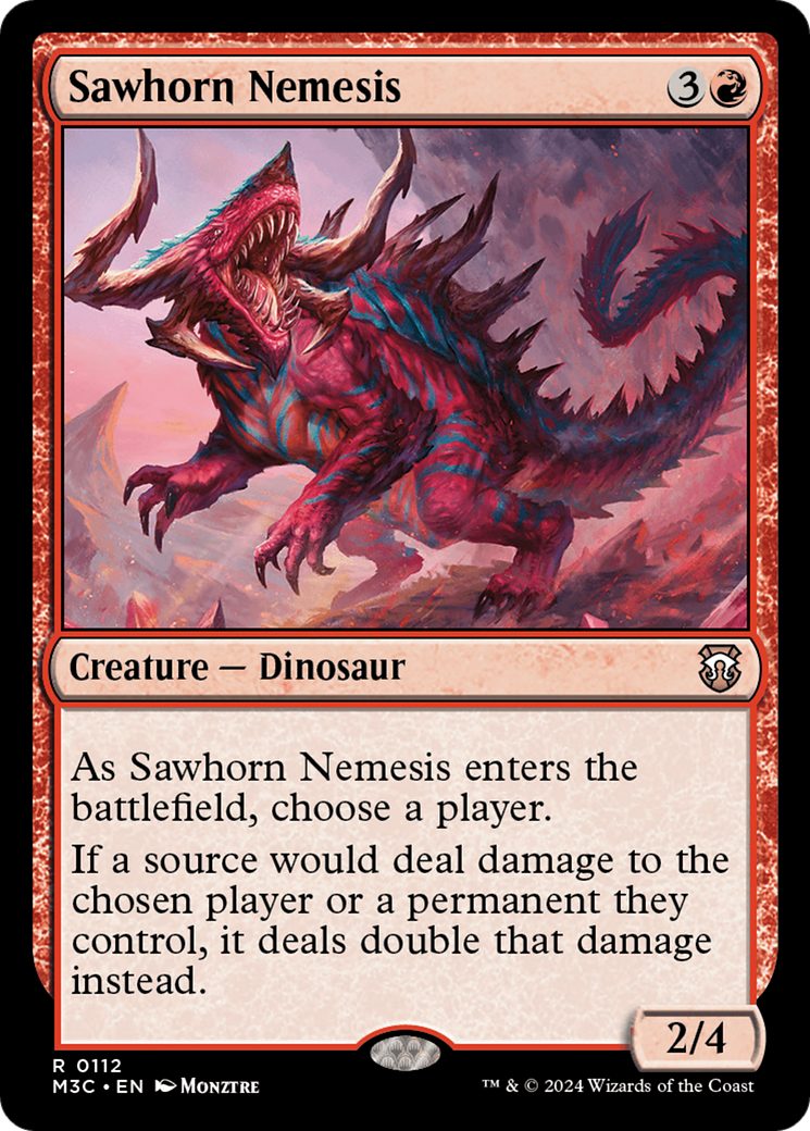 Sawhorn Nemesis [Modern Horizons 3 Commander] | Mindsight Gaming