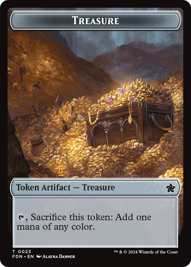 Food // Treasure Double-Sided Token [Foundations Tokens] | Mindsight Gaming