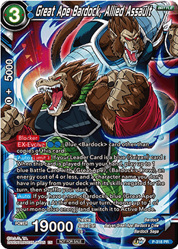 Great Ape Bardock, Allied Assault (P-318) [Tournament Promotion Cards] | Mindsight Gaming