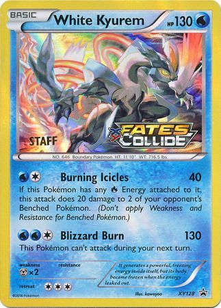 White Kyurem (XY128) (Staff) [XY: Black Star Promos] | Mindsight Gaming