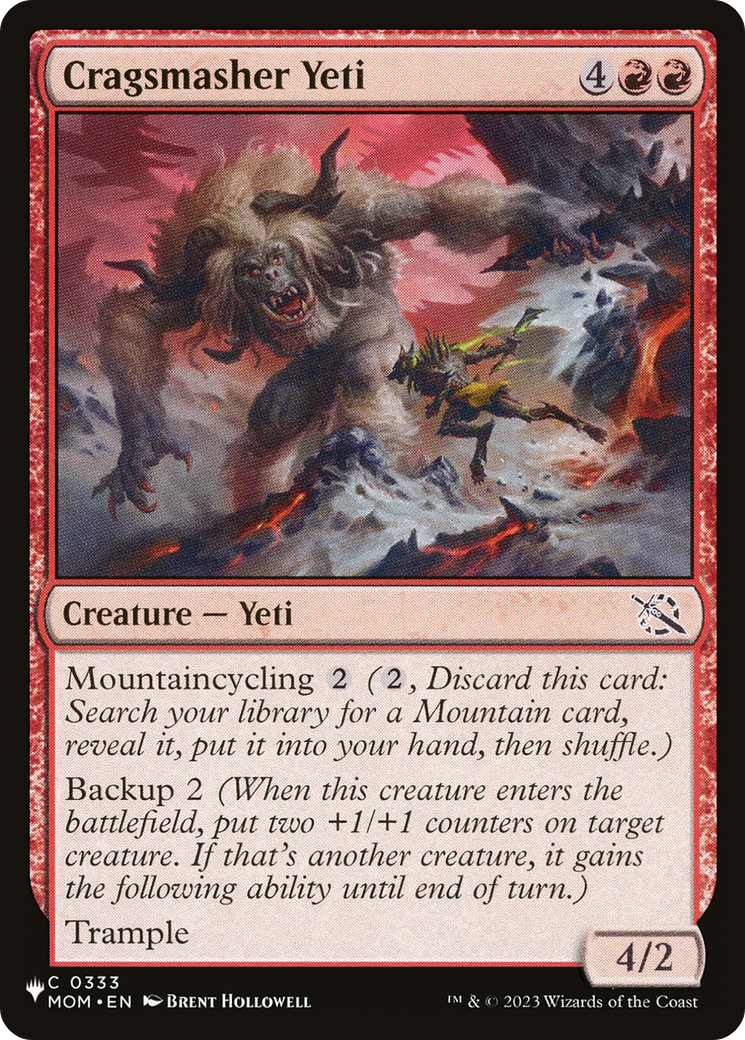 Cragsmasher Yeti [The List Reprints] | Mindsight Gaming