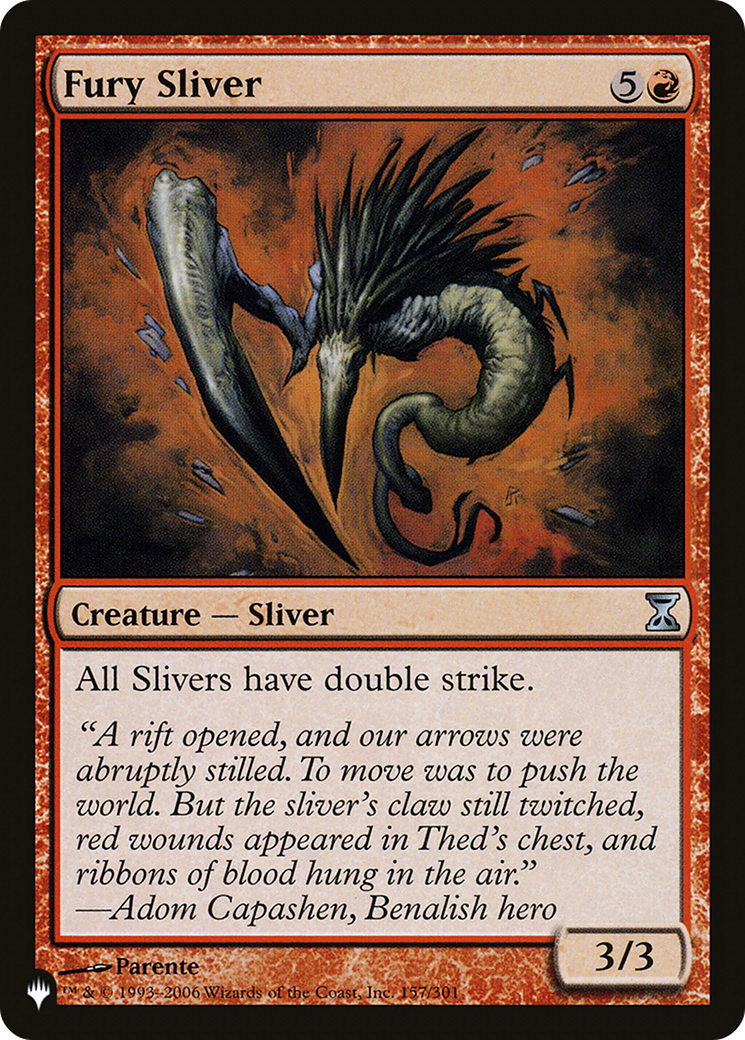 Fury Sliver [The List Reprints] | Mindsight Gaming