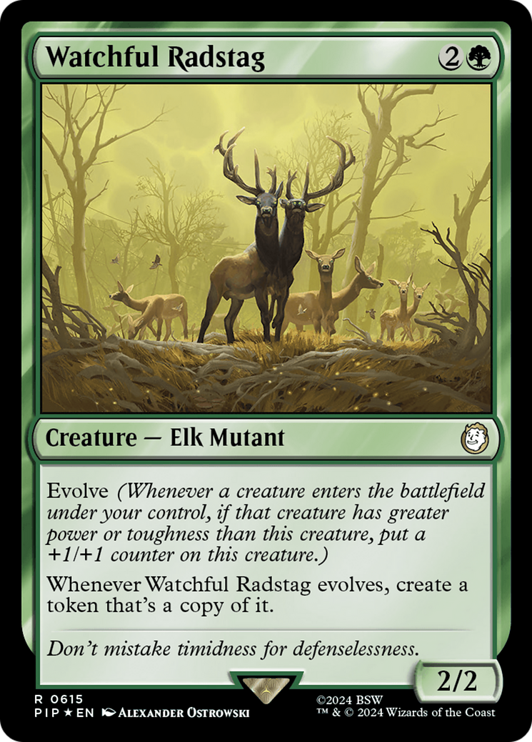 Watchful Radstag (Surge Foil) [Fallout] | Mindsight Gaming