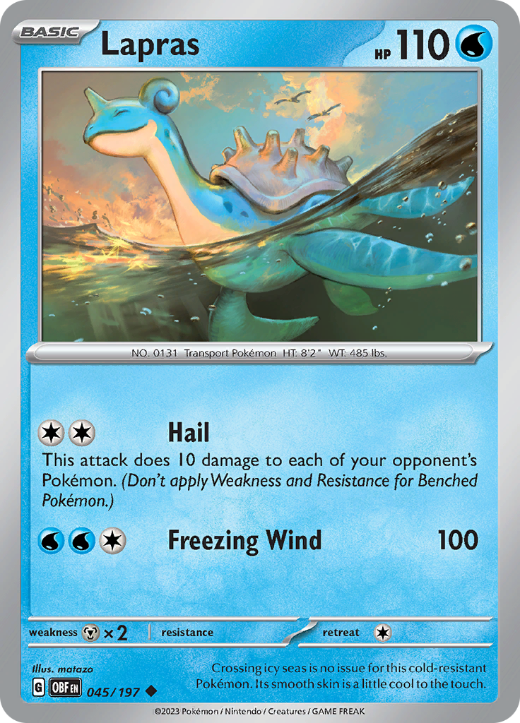 Lapras (045/197) [Scarlet & Violet: Obsidian Flames] | Mindsight Gaming