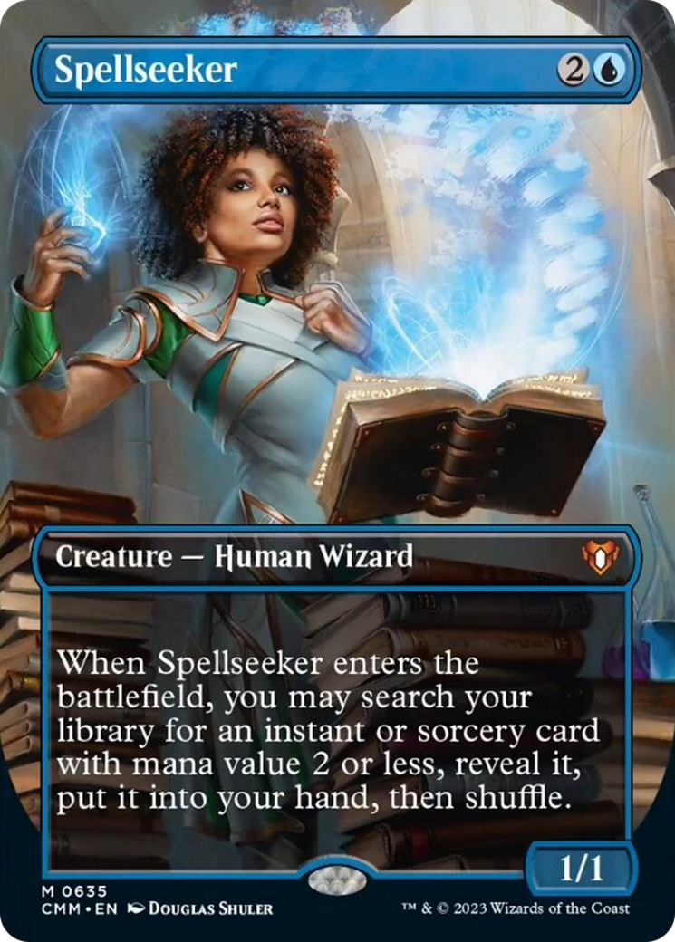 Spellseeker (Borderless Alternate Art) [Commander Masters] | Mindsight Gaming