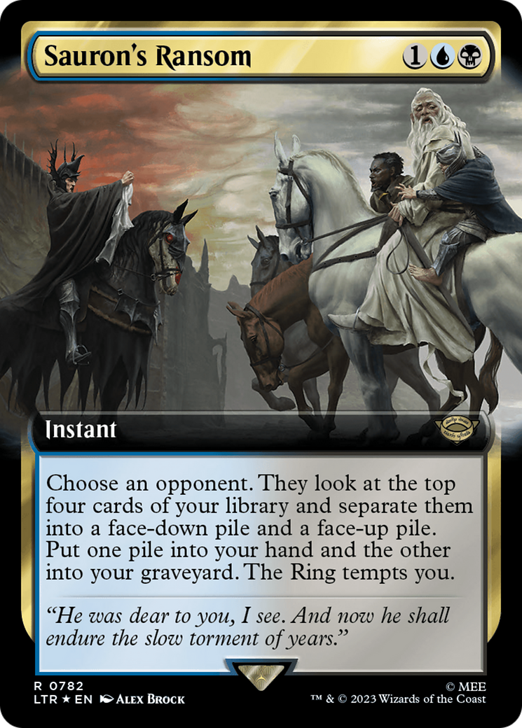 Sauron's Ransom (Extended Art) (Surge Foil) [The Lord of the Rings: Tales of Middle-Earth] | Mindsight Gaming