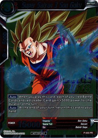 Super Saiyan 3 Son Goku (Metallic Foil) (Event Pack 2018) (P-003) [Promotion Cards] | Mindsight Gaming