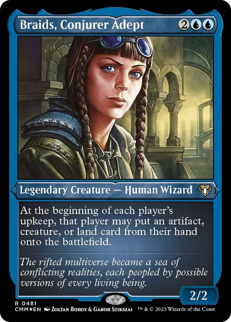 Braids, Conjurer Adept (Foil Etched) [Commander Masters] | Mindsight Gaming