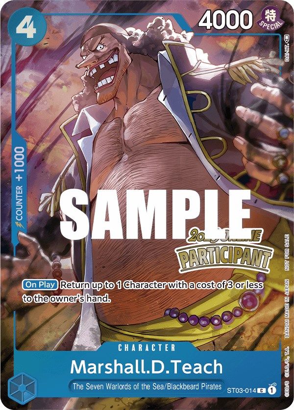 Marshall.D.Teach (Online Regional 2023) [Participant] [One Piece Promotion Cards] | Mindsight Gaming