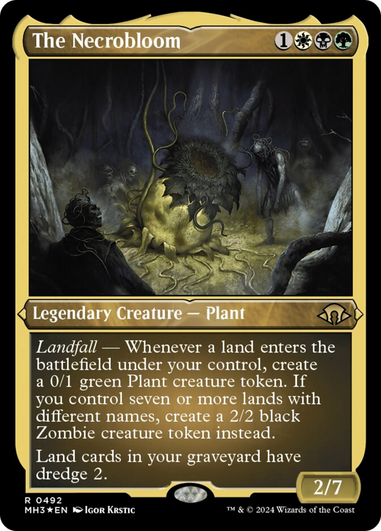 The Necrobloom (Foil Etched) [Modern Horizons 3] | Mindsight Gaming