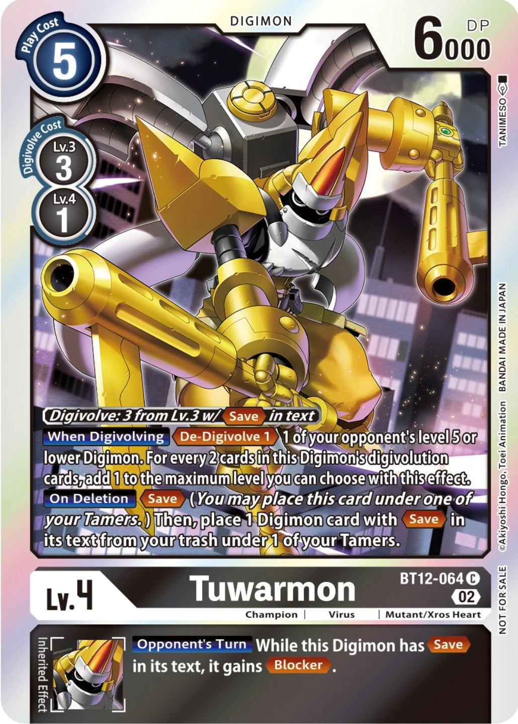 Tuwarmon [BT12-064] (Box Topper) [Across Time] | Mindsight Gaming