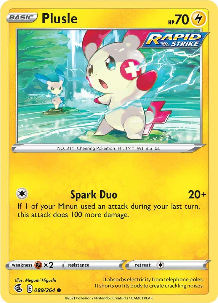 Plusle (089/264) [Sword & Shield: Fusion Strike] | Mindsight Gaming