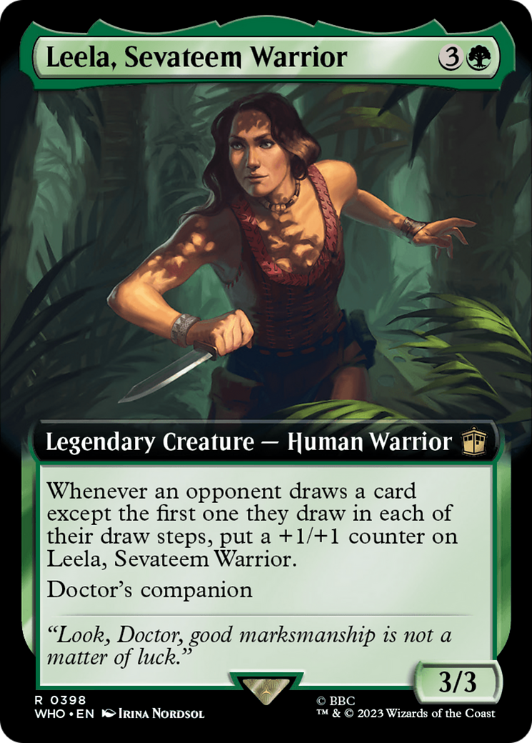 Leela, Sevateem Warrior (Extended Art) [Doctor Who] | Mindsight Gaming