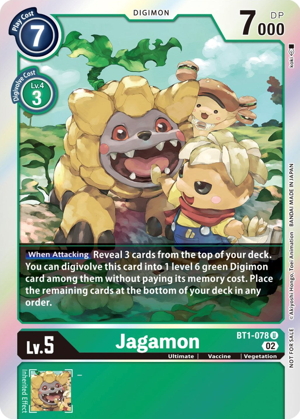 Jagamon [BT1-078] (Official Tournament Pack Vol. 7) [Release Special Booster Promos] | Mindsight Gaming