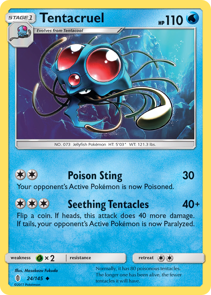 Tentacruel (24/145) [Sun & Moon: Guardians Rising] | Mindsight Gaming