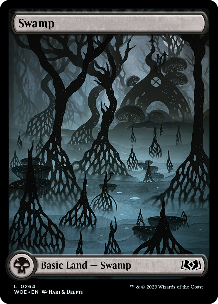 Swamp (264) (Full-Art) [Wilds of Eldraine] | Mindsight Gaming