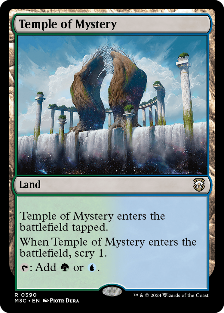 Temple of Mystery (Ripple Foil) [Modern Horizons 3 Commander] | Mindsight Gaming