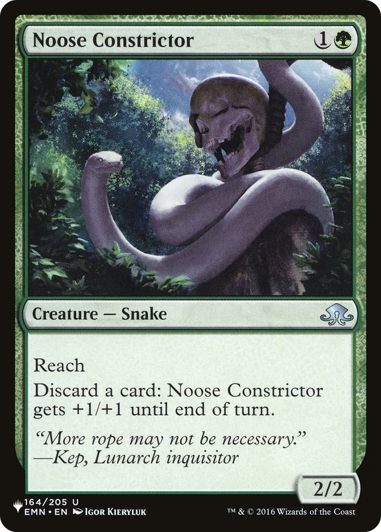 Noose Constrictor [The List Reprints] | Mindsight Gaming