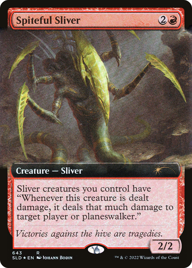 Spiteful Sliver (Extended Art) [Secret Lair Drop Promos] | Mindsight Gaming