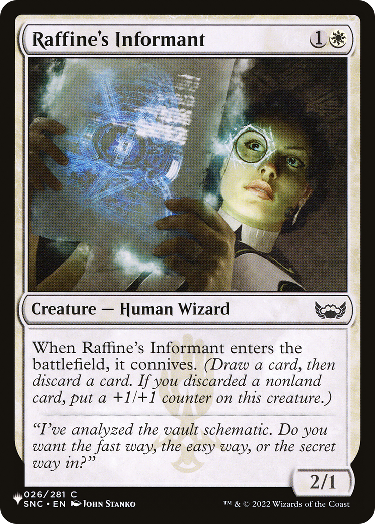 Raffine's Informant [The List] | Mindsight Gaming