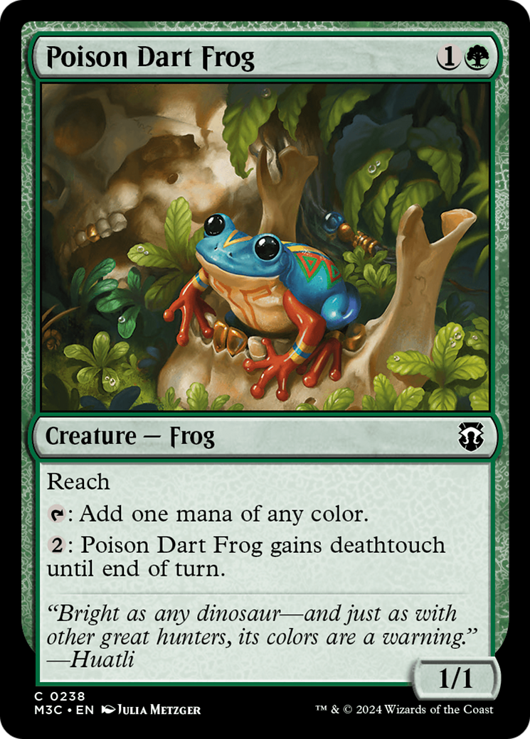 Poison Dart Frog (Ripple Foil) [Modern Horizons 3 Commander] | Mindsight Gaming