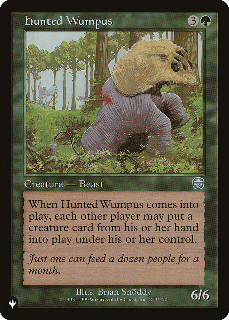 Hunted Wumpus [The List Reprints] | Mindsight Gaming