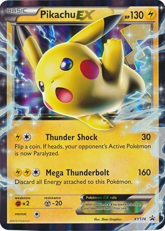 Pikachu EX (XY174) (Jumbo Card) [XY: Black Star Promos] | Mindsight Gaming