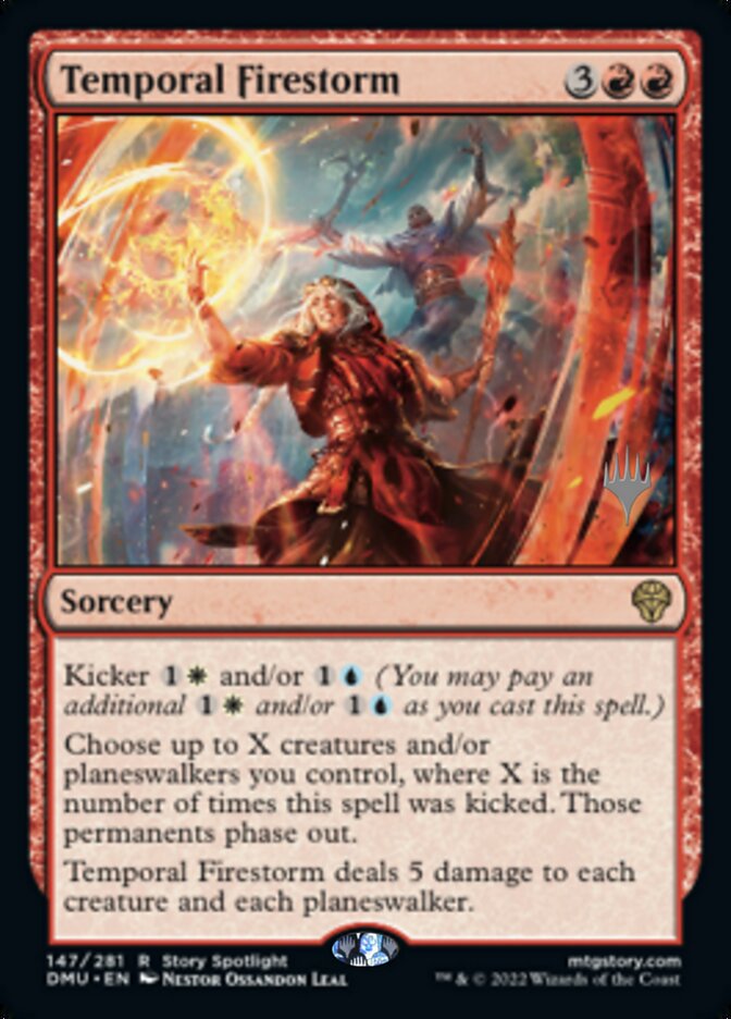 Temporal Firestorm (Promo Pack) [Dominaria United Promos] | Mindsight Gaming