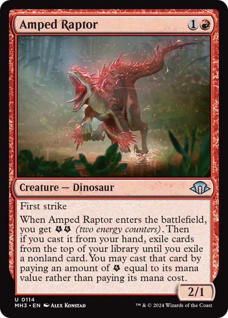 Amped Raptor [Modern Horizons 3] | Mindsight Gaming