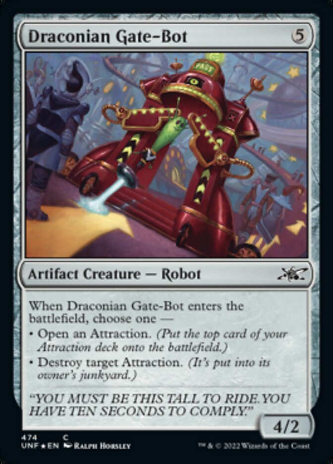 Draconian Gate-Bot (Galaxy Foil) [Unfinity] | Mindsight Gaming