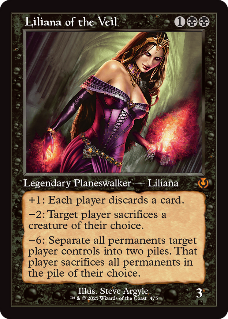 Liliana of the Veil (Retro Frame) [Innistrad Remastered] | Mindsight Gaming