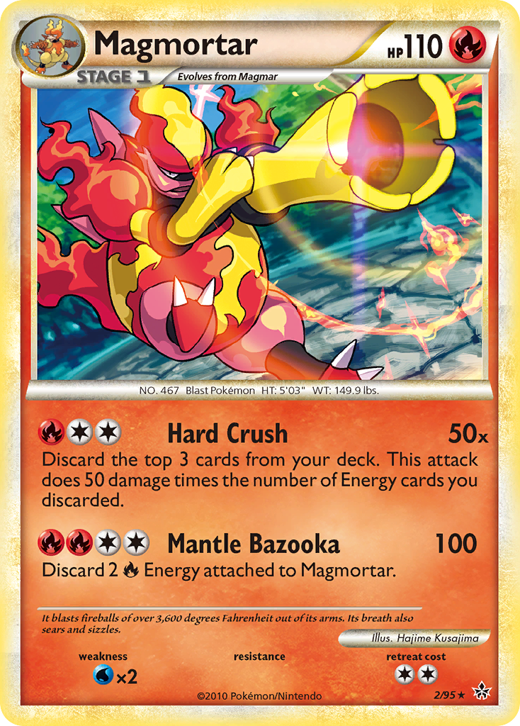 Magmortar (2/95) [HeartGold & SoulSilver: Unleashed] | Mindsight Gaming