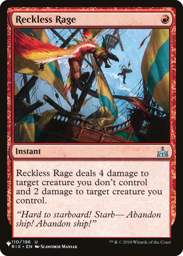 Reckless Rage [The List Reprints] | Mindsight Gaming