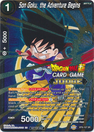 Son Goku, the Adventure Begins (BT6-107) [Judge Promotion Cards] | Mindsight Gaming