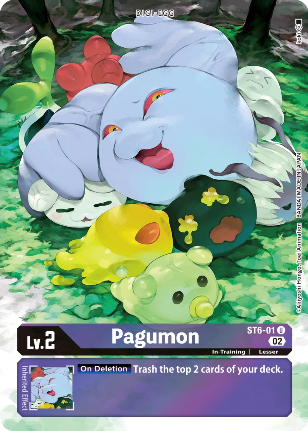 Pagumon [ST6-01] (Alternate Art) [Starter Deck: Beelzemon Advanced Deck Set] | Mindsight Gaming