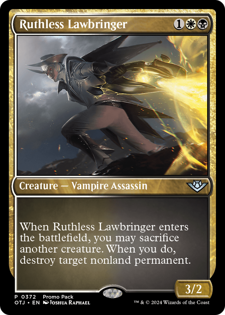 Ruthless Lawbringer (Promo Pack) [Outlaws of Thunder Junction Promos] | Mindsight Gaming