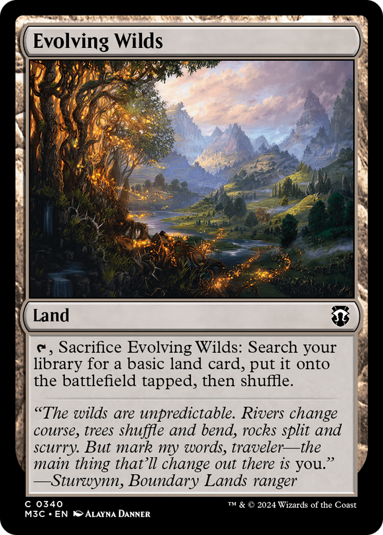 Evolving Wilds (Ripple Foil) [Modern Horizons 3 Commander] | Mindsight Gaming