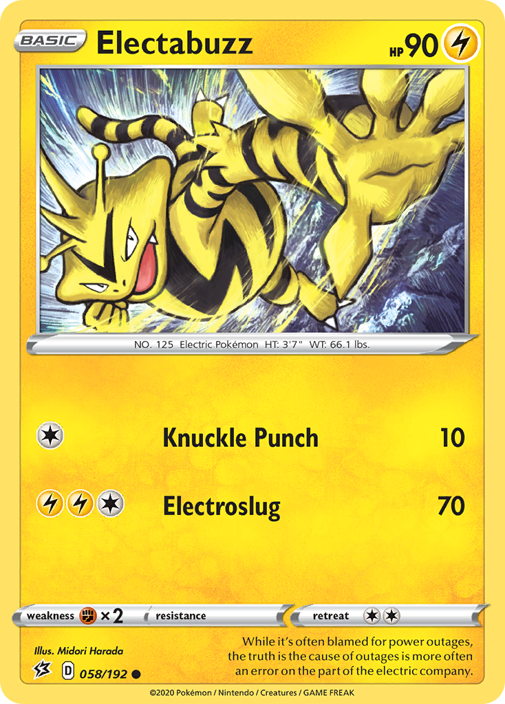 Electabuzz (058/192) [Sword & Shield: Rebel Clash] | Mindsight Gaming