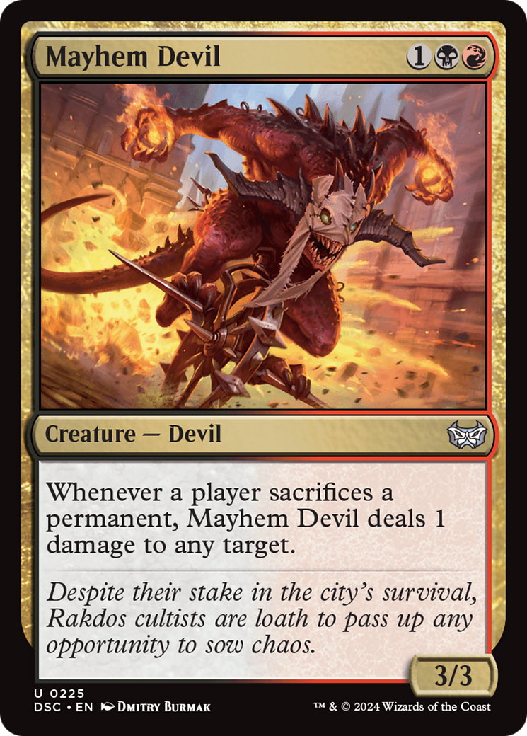 Mayhem Devil [Duskmourn: House of Horror Commander] | Mindsight Gaming