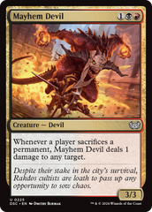 Mayhem Devil [Duskmourn: House of Horror Commander] | Mindsight Gaming