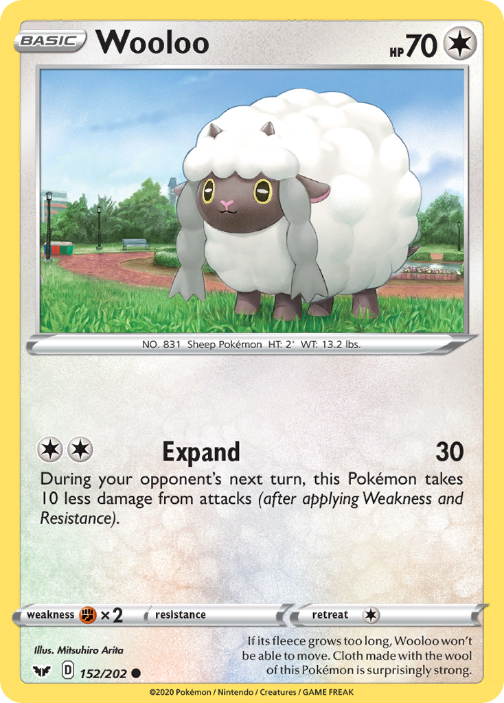 Wooloo (152/202) [Sword & Shield: Base Set] | Mindsight Gaming