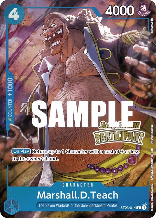 Marshall.D.Teach (Offline Regional 2023) [Participant] [One Piece Promotion Cards] | Mindsight Gaming