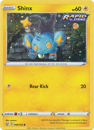 Shinx (046/163) (Cosmos Holo) [Sword & Shield: Battle Styles] | Mindsight Gaming