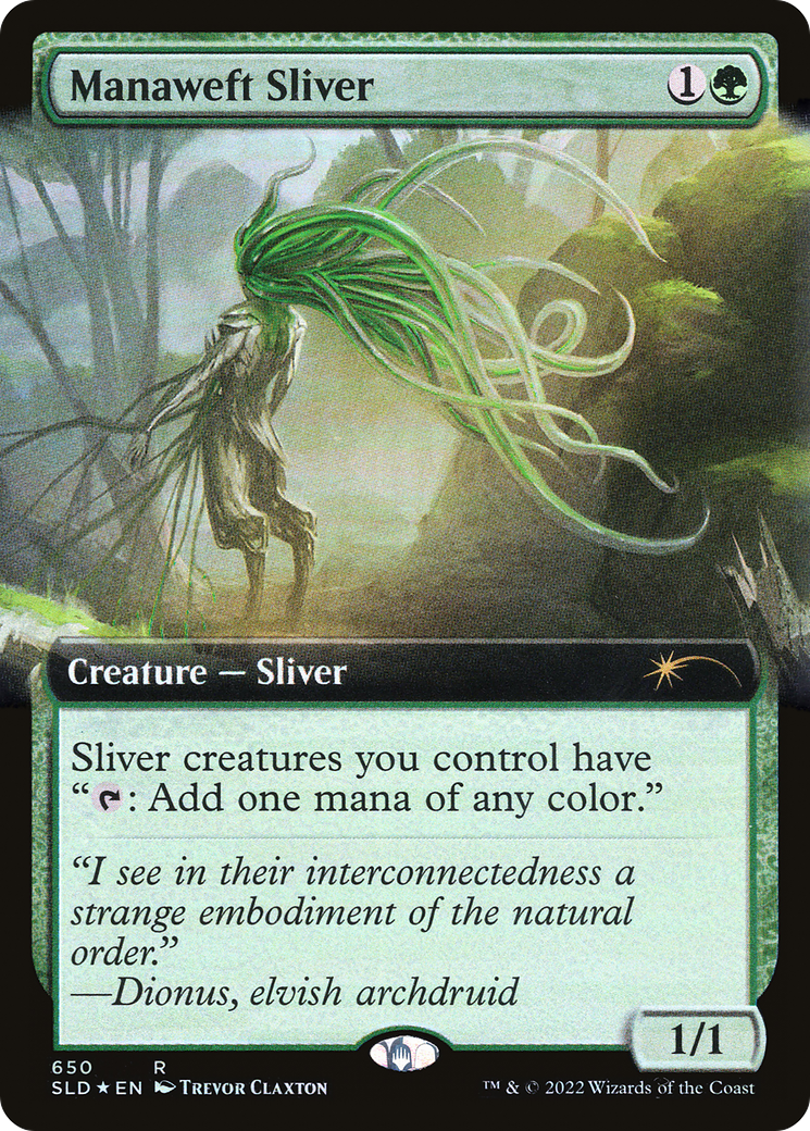 Manaweft Sliver (Extended Art) [Secret Lair Drop Promos] | Mindsight Gaming