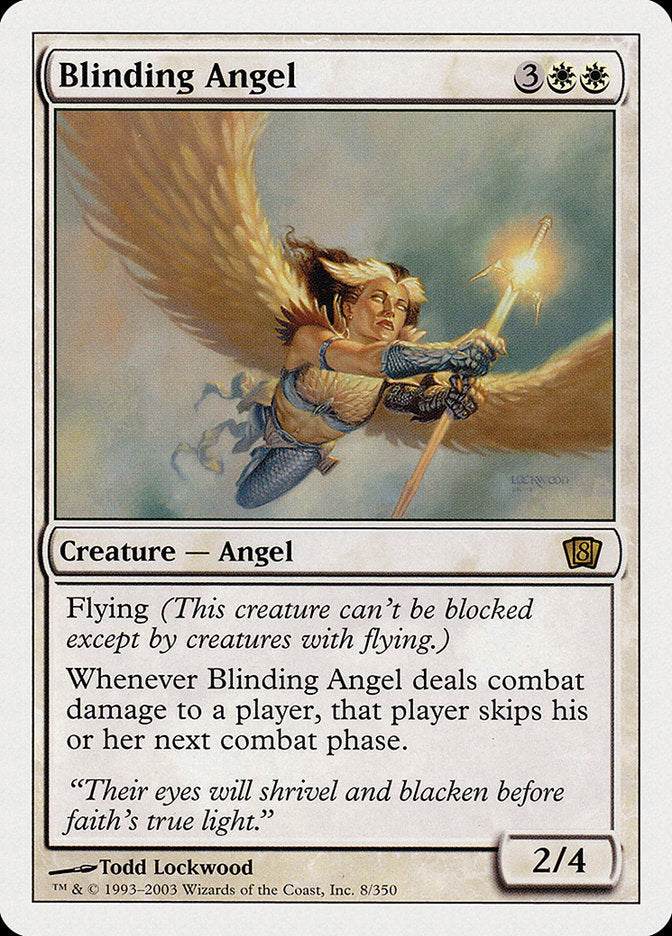 Blinding Angel (8th Edition) [Oversize Cards] | Mindsight Gaming